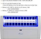 Awoco LED 13W 100V-240V Wall Mount Sticky Fly Trap Lamp for Capturing Flies, Mosquitoes, Moths and Flying Insects (Fly Trap + 6 Glue Boards)
