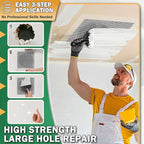 Seloom 12 X 12 Inch Drywall Repair Kit - Heavy Duty Self-Adhesive Mesh Drywall Patch Kit for Large Holes, Quick & Easy Wall Patch Repair kit for Wall and Ceiling (Repair 8)