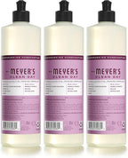 MRS. MEYER'S CLEAN DAY Liquid Dish Soap, Biodegradable Formula, Peony, 16 Fl. Oz - Pack of 3