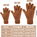Patelai 3 Pairs Microfiber Plant Dusting Gloves Leaf Cleaning Gloves for Indoor Plants, Blinds, Furniture, House (Orange,Brown,Dark Gray,Medium)