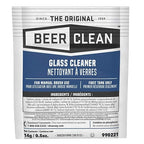 BEER CLEAN Diversey Bar Glass Cleaner, 0.5 oz Packets (100-Pack) – Concentrated Powdered Compound for Hot/Cold Water, Odorless Detergent, No Residue, Use for Manual Brush 3-Sink Systems, 990221