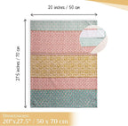 Maison d' Hermine Kitchen Towels Set of 3 100% Cotton 27.50" x 20" Reusable Cloth Tea Dish Towels Absorbent with Hanging Loop for Kitchen, Home, Dining, Cocktail Parties Spring/Summer (Provence)