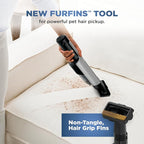 Shark WANDVAC Power PET Cordless Hand Vac, Ultra-Lightweight & Portable with Powerful Suction & Boost Mode, NEW FurFins Tool & Duster Crevice Tool, Designed for Car & Pet Homes, White, WV410WH
