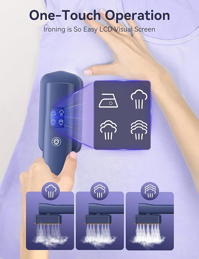 Steamer for Clothes,Sundu Portable 2 In 1Handheld Garment Steamer,15s Fast Heat-up,100ml Water Tank,Steamer Ironing Gloves,20 Minutes of Continuous Ironing Removes Wrinkle for Home,Office and Travel