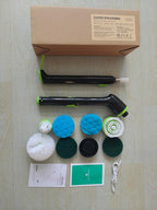 LyriFine Electric Spin Scrubber, 2024 New Full-Body IPX7 Waterproof Bathroom Cleaner Brush, Shower Scrubber with Long Handle & 2 Speed, Heads Replacement, Cleaning Supplies for Tub Shower Tile Floor