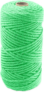 4mm x 200 Feet Light Green Jute Rope, Twine for Gardening Tomato Climbing Plant Tie Floristry Crafts Gift Wrapping Packing Decor