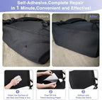 Canvas Repair Patch 9×11 Inch 3Pcs Waterproof Self-Adhesive Fabric Repair Patch for Tents,Boat Cover,Pop Up Canopy,Patio,Bags,Car Seats,Sofas,Furniture Cover(Blue)