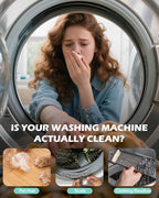 Washing Machine Cleaner Tablets: 40% Stronger Cleaning Power, Deep Cleaning Tablets For HE, Front Loader & Top Load Washer, Removes Pet Hair, Odors, Formulated for Pet Owners, 24 Pack, 15G