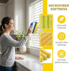 Window Blinds Cleaner, Blinds Cleaner Tool Blind Cleaner Duster Tool Set with Microfiber Rollers and Groove Brushes, Compact Cleaning Tools for Vents, Shutters and Household Dusting (4-Pack)
