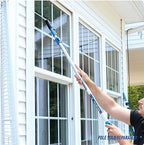 Unger Connect and Clean 16” Performance Window and Glass Cleaning Squeegee with Replacement Rubber, Cleaning Supplies, Heavy Duty Household Cleaner Tools with Streak-Free Results