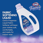Clorox Fraganzia Liquid Laundry Fabric Softener, Lavender with Eucalyptus Scent - Laundry Odor Eliminator, Wrinkle Reducer and Static Reducer, 40 Fl Oz