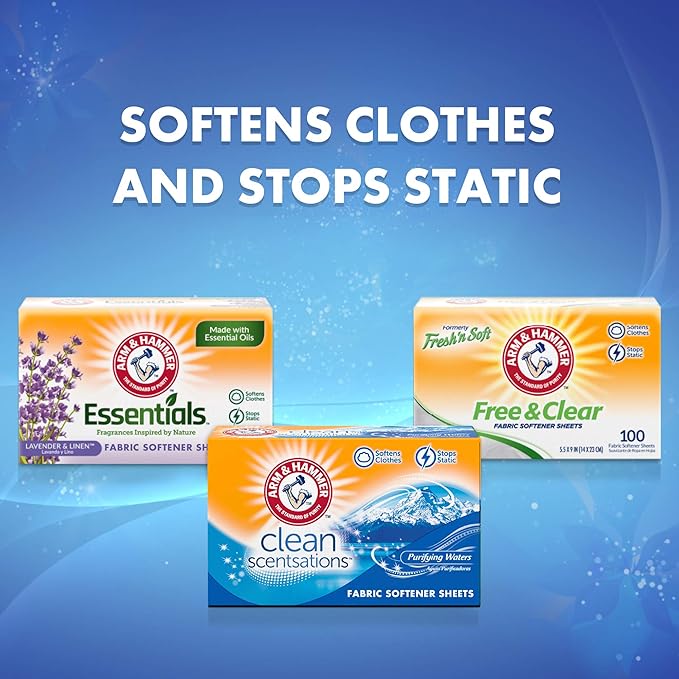 A&H FRESH 'N SOFT DRYER SHEETS 100CT
