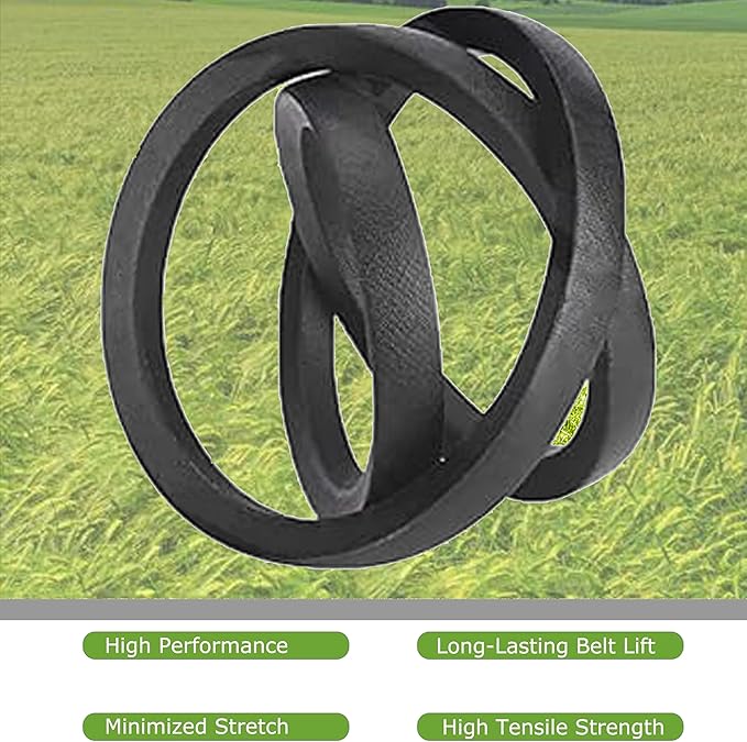 HKAOSDUUH GW-1916657 & GW-1916658 (1/2" x 25.5" & 3/8" x 29") Garden Tillers Forward Drive Belts fits MTD 954-04090 954-04091 Troy-Bilt 1916657 1916658 754-04090 754-04091 Lawn Mower