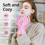 Pink Nitrile Gloves, 3-mil, Industrial Gloves Disposable Latex Free, for Cleaning & Esthetician, Rubber Powder-Free, 1000-ct Case (Medium)