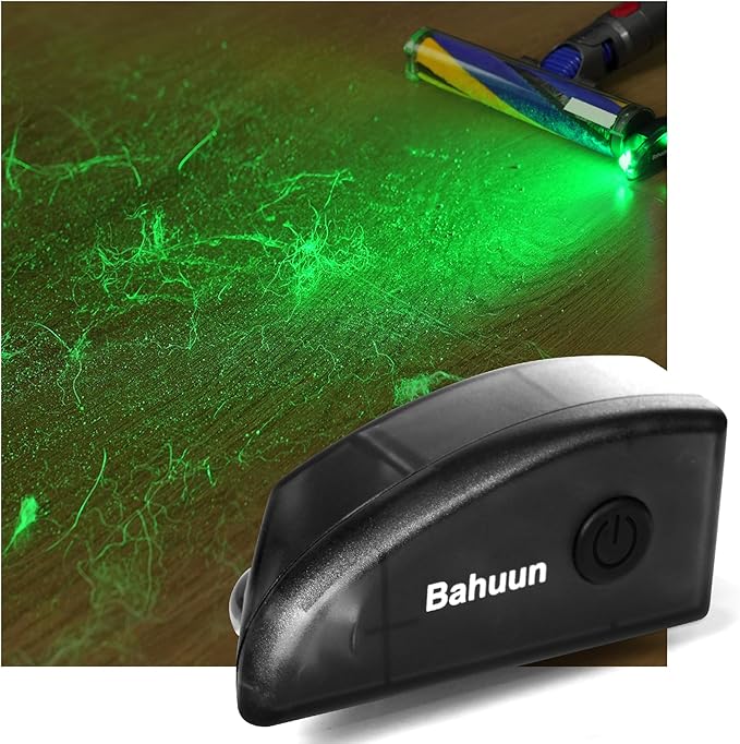 Vacuum Cleaner Dust Display LED,Compatible with Dyson & All Vacuum Cleaners,Reveal Microscopic Dust & Illuminate Invisible Pet,Cat, Dog Fur,Vacuum Accessories Upgrade Vacuum Attachments (Black)