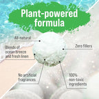 Rockin' Green Hard Rock Powder Laundry Detergent (90 Loads) - Natural Powdered Laundry Detergent, Sensitive Skin Laundry Powder (AC/DSea Breeze)