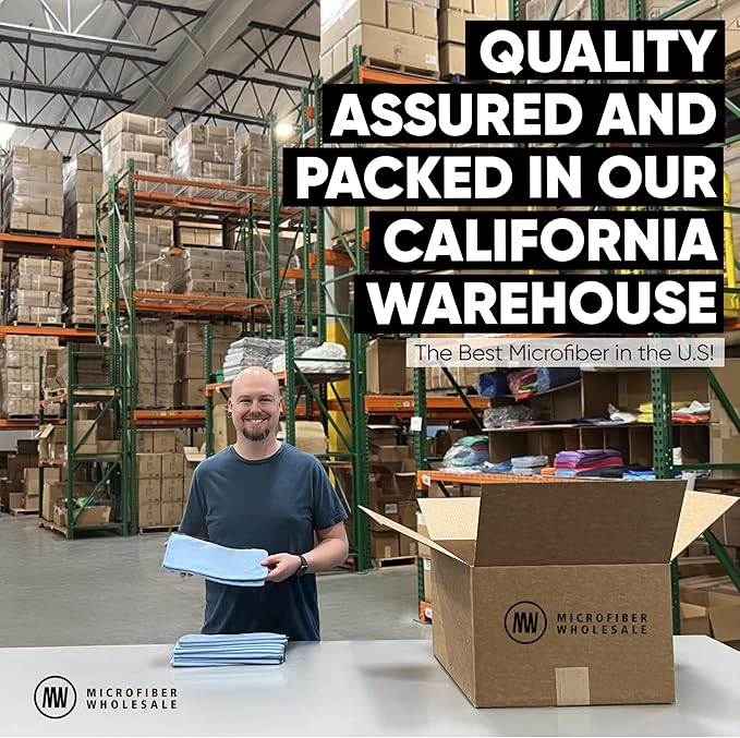 Microfiber Wholesale 12" x 12" MW Pro Multi-Surface Cleaning Cloths Pink - 12 Pack | Premium Microfiber Towels for Cleaning Glass, Kitchens, Bathrooms, Automotive, Supplies & Products