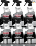 Weiman Stainless Steel Cleaner & Polish, 6 Pack, Anti Fingerprint Spray, Water Spots & Grease, No Streaks or Residue, Safe for Metal Polish, Chrome, Appliances, Fridge, Sinks & Grills