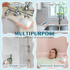 Silicone Soap Dish with Drain, Upgrade Double Suction Cups at The Bottom for Anti-Slip and Stability, Soap Dish Shower Waterfall Bar Soap Holder Tray with Drain Soap Holder (2, Pink)