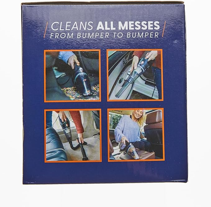 ThisWorx Car Vacuum Cleaner - Portable Handheld Mini Vacuum Cleaner W/ 16ft Cord, Bag, & Attachments - Small Vacuum for Car, RV, Boats, Travel