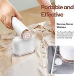 Newbealer Steamer for Clothes, 1200W Portable Steam Iron, 2 Steam Levels, Horizontal and Vertical Steaming, Dry Ironing, 15s Heat Up, Rotatable, 302°F Garment Wrinkle Remover (120V Only)