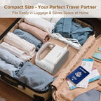 Newbealer Smart Steam Iron for Clothes - 1200W Professional-Grade Turbocharged 3 Steam & 3 Dry Heat Modes, 45s Heat-Up, 6oz Tank, Auto-Off, Nonstick Ceramic Soleplate for Home, RV & Hotel (Gold)