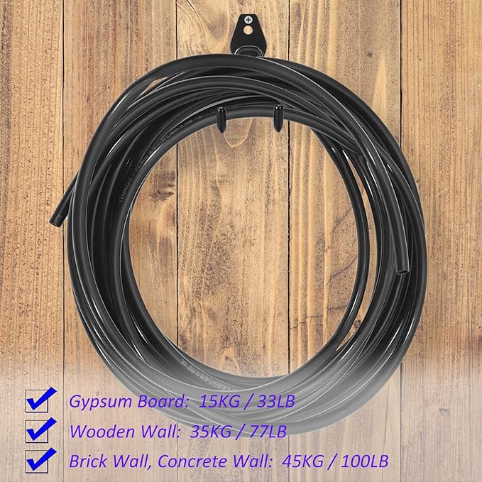 4 Pack Garage Hooks Heavy Duty - Supports 100 lbs, Utility Steel Garage Hanger & Organizer for Organizing Garden Lawn Tools, Ladders, Garden Hose, Digging Shovel, Bikes, Ropes