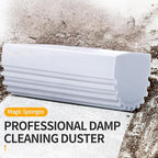 COBETE Damp Clean Duster Sponge,4pack Magic Sponge Eraser,Reusable Damp Dusting Sponge Household Cleaning for Blinds, Glass, Baseboards,Radiators,Window Track Grooves(Grey)