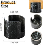 Sponge Holder for Kitchen, Ceramic Sink Caddy Scrub Sponge Rack Dish Rack Scrubbers Holder for Kitchen Sink, Bathroom, Black