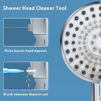 Multiszie Shower Head Cleaner Tool, Shower Head Cleaning Brush for Small Hole Nozzle with Storage Boxes, Showerhead Cleaner Picks Unclogger for Household Bathroom, 30 Pcs
