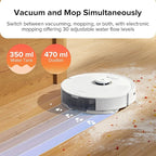 roborock Q8 Max Robot Vacuum and Mop Cleaner, DuoRoller Brush, 5500Pa Strong Suction, Lidar Navigation, Obstacle Avoidance, Multi-Level Mapping, Perfect for Pet Hair