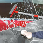 MAVRIZ Windshield Cleaner Tool 2 in 1 Car Window Squeegee with Extendable Handle (18"-28.5") Window Cleaner with Squeegee and Sponge for Shower, Glass Cleaning