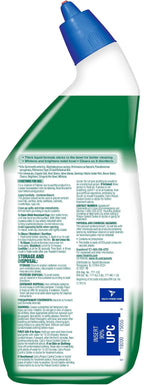 Lysol Toilet Bowl Cleaner Gel, For Cleaning and Disinfecting, Stain Removal, Contains Bleach, 24oz (Pack of 2)
