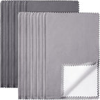 Breling 10 Pcs Silver Jewelry Polishing Cloths 6 x 8 inches Jewelry Cleaning Cloth Sterling Polish Cloths for Jewelry
