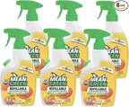 Mean Green Refillable Ultra Powered CONCENTRATE Bathroom Cleaner, Tropical Breeze, 14.3 Ounce, 6 Pack