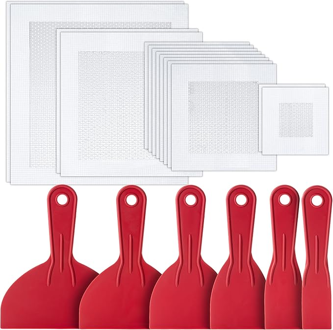Bates- Drywall Repair Kit, 20 pcs, 2/4/6/8 Inch, Dry Wall Patch Kits, Plaster Wall Repair Patch Kit, Wall Patch Repair Kit, Drywall Hole Patch, Wall Hole Repair Kit, Drywall Patch Hole