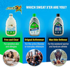 Sweat X Free & Clear Activewear Laundry Detergent – Certified Asthma & Allergy Friendly® – Hypoallergenic – Removes Toughest Stains & Odors – High-Performance Sports Wash – 45 Loads/Bottle – 2 Pack