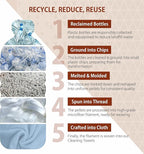 H4N Microfiber Cleaning Cloth Roll, 85 Pack Tear Away Towels, Lint Free, Absorbent, Streak Free, Non-Abrasive, Reusable and Washable Dish Rags for Car and Household Supplies, 11.81x11.81 Inches (Pink)