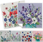Swedish Kitchen Dish Cloths - 6 Pack Reusable Paper Towels for Counters & Dishes - Eco Friendly Cellulose Sponge Cloth - Assorted (Flower)