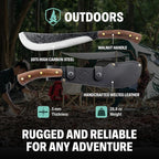 Condor Tool & Knife Survival Machete with Walnut Handle