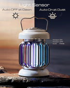 2-Pack Hybrid Spectrum, Dusk-to-Dawn Bug Zapper Outdoor Bug Zapper Indoor Mosquito Repellent Outdoor Patio Mosquito Zapper Fly Zapper Fruit Fly Trap for Indoors Killer with Light Sensor