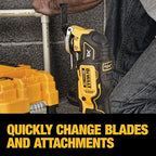 DEWALT 20V MAX Power Tools, 9 Cordless Tool Combo, Impact and Drill Driver, Oscillating Tool, Grinder,Circular and Reciprocating Saw,Right Angle Drill,Speaker,LED Light, 2 Batteries,Charger (DCK940D2)