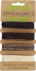 The Beadsmith 100% Hemp Cord – Neutral Colors – .55mm, 40 Foot Spool, 10LB Test Strength – Twine for Jewelry Making, Macrame, Paper Crafts, Gardening, Scrapbooking, Home Décor, DIY String Art & More