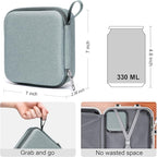 Bukere Travel Sunglasses Organizer Case Adjustable Slot For Multiple Eyeglasses Hard-shell Portable Storage Box for Men Women