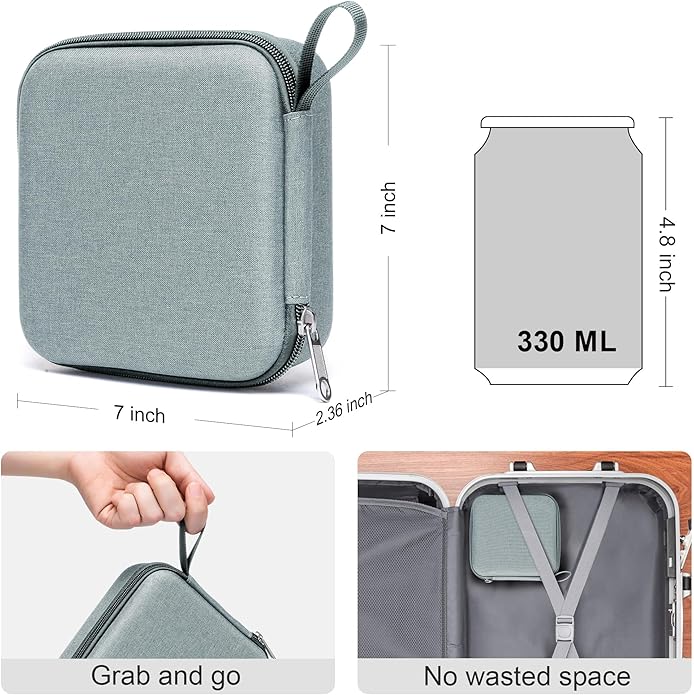 Bukere Travel Sunglasses Organizer Case Adjustable Slot For Multiple Eyeglasses Hard-shell Portable Storage Box for Men Women