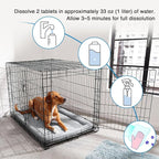 Kennel and cat bed Stain Removers Pet Stain Deodorizing eliminating residual pet urine odors on carpets, floors, and wall corners 100Tablets