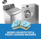 SANI 360° Washing Machine Cleaning tablets, 24 pack is Formulated with Enzyme, Deep Cleans and Deodorizes Front and Top Loading Washers use up to 2-year supply Lemon Scent