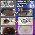 Wild Tornado Sink and Drain Cleaner, Pipeline Dredging Agent, Pipe dredging agent, Powerful Sink & Toilet Clog Remover, Powerful Version Cleaning for Kitchen & Bathroom Cleaning, 1PCS (Lavender)