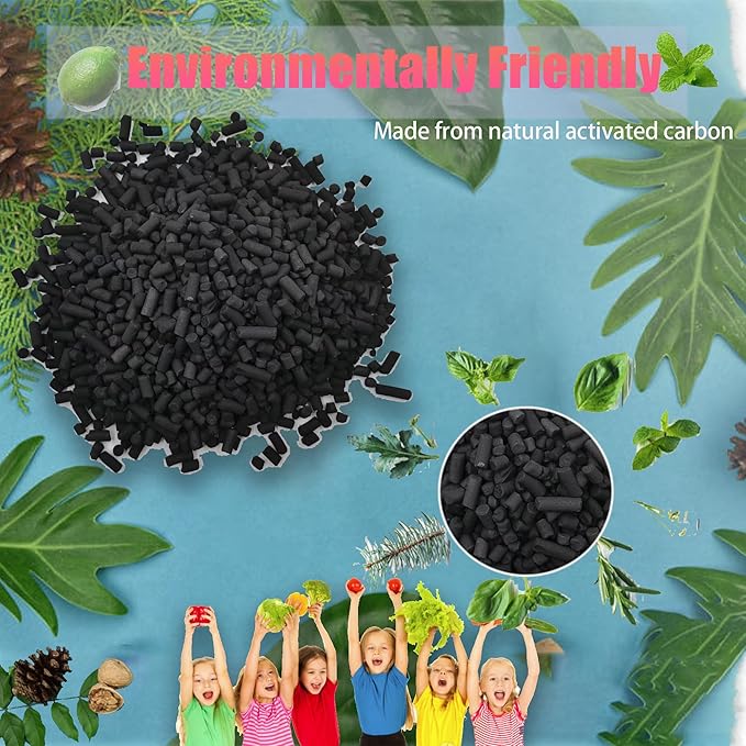 4 Pack Odor Absorbing Filter Refills for Vitamix FC-50-SP Foodcycler Smart Waste Composter, Replacement Activated Charcoal Filters Compatible with Vitamix Electric Compost Bin