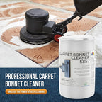 Bonnet Cleaner 5857 - Heavy Duty Shampoo Carpet Freshener Solution for Machine - Fast Drying & Pet Safe Carpet Shampoo for Rotary Cleaners, Commercial, & Industrial Use - 55 Gallon